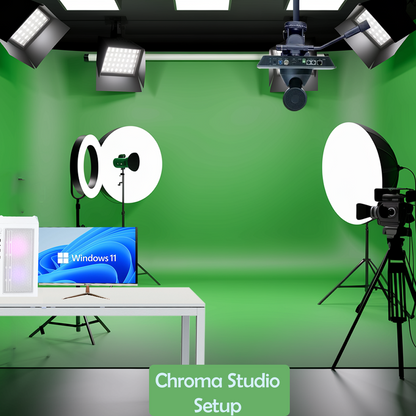 Green Chroma Studio Setup: Professional Video Production and