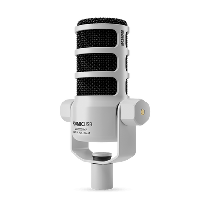 Rode Podmic Dynamic Unidirectional Podcasting Microphone (White)