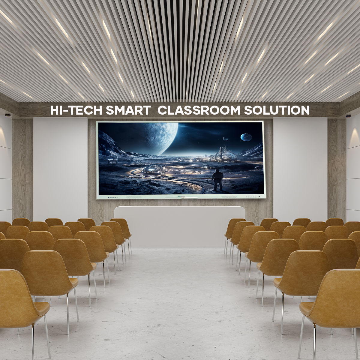AI Digital Board | Benchmark Sigma AI A7 Interactive Flat Panel | AI B | Smart Infovision | India's #1 Studio Setup Provider